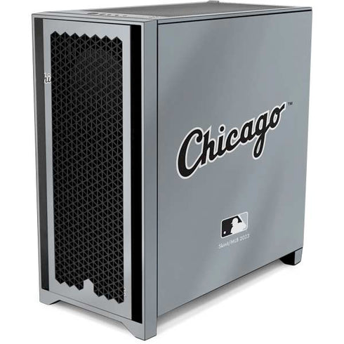 MLB Chicago White Sox Alternate/Away Jersey Corsair 4000D Tempered Glass Mid-Tower ATX Case Skin
