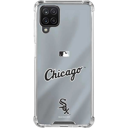 MLB Chicago White Sox Alternate/Away Jersey Galaxy A12 Clear Case
