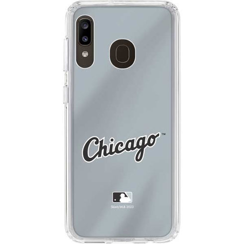 MLB Chicago White Sox Alternate/Away Jersey Galaxy A20 Clear Case