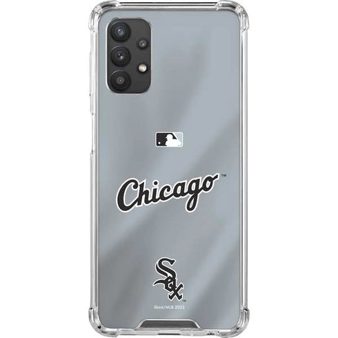 MLB Chicago White Sox Alternate/Away Jersey Galaxy A32 5G Clear Case
