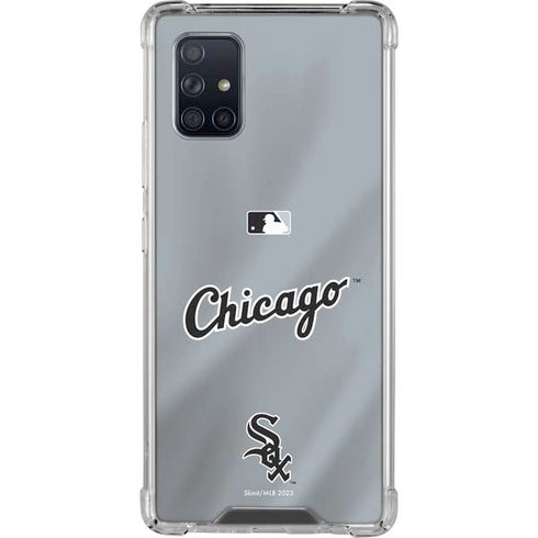 MLB Chicago White Sox Alternate/Away Jersey Galaxy A71 5G Clear Case