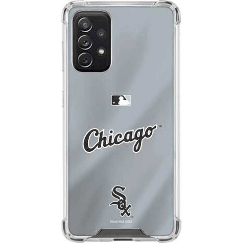 MLB Chicago White Sox Alternate/Away Jersey Galaxy A72 5G Clear Case