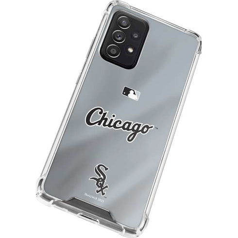 MLB Chicago White Sox Alternate/Away Jersey Galaxy A72 5G Clear Case