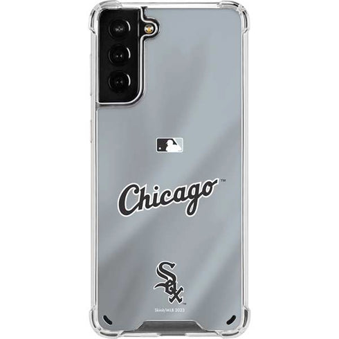 MLB Chicago White Sox Alternate/Away Jersey Galaxy S21 Plus 5G Clear Case