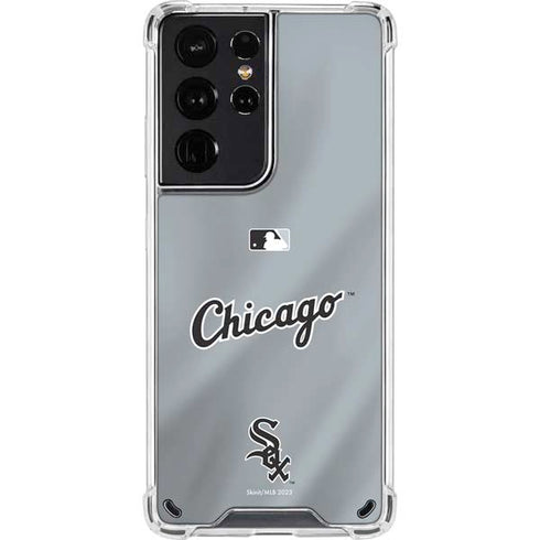 MLB Chicago White Sox Alternate/Away Jersey Galaxy S21 Ultra 5G Clear Case
