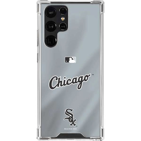 MLB Chicago White Sox Alternate/Away Jersey Galaxy S22 Ultra Clear Case