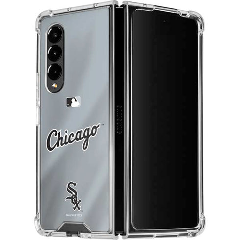 MLB Chicago White Sox Alternate/Away Jersey Galaxy Z Fold4 5G Clear Case