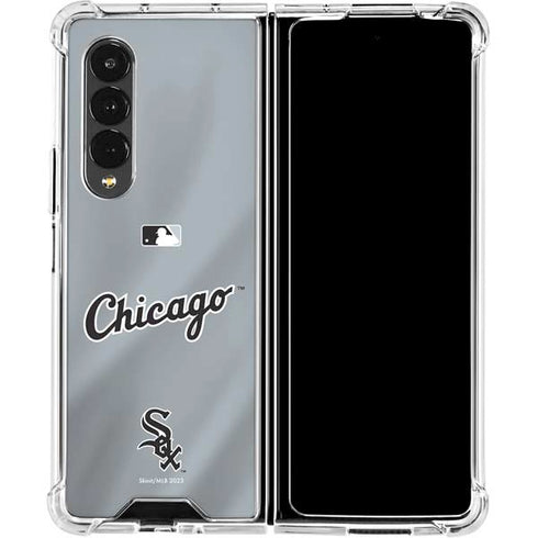 MLB Chicago White Sox Alternate/Away Jersey Galaxy Z Fold4 5G Clear Case