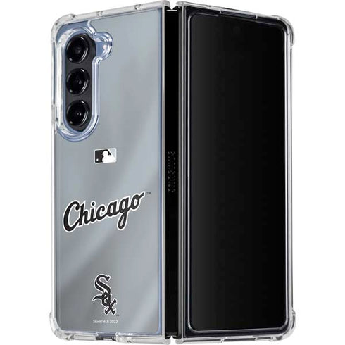 MLB Chicago White Sox Alternate/Away Jersey Galaxy Z Fold5 5G Clear Case