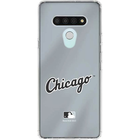 MLB Chicago White Sox Alternate/Away Jersey LG Stylo 6 Clear Case