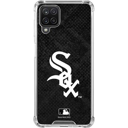 MLB Chicago White Sox Dark Wash Galaxy A12 Clear Case