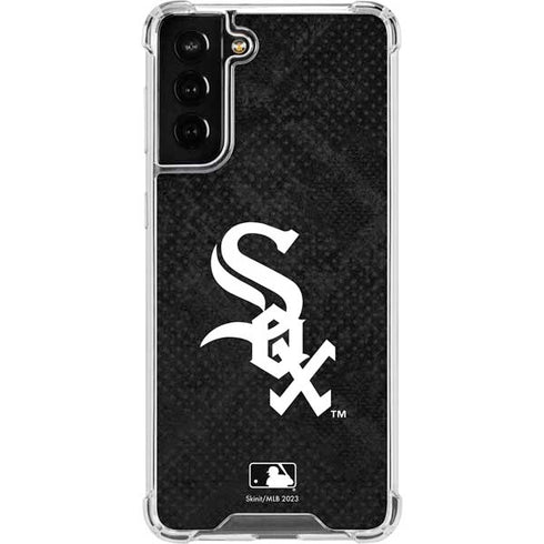 MLB Chicago White Sox Dark Wash Galaxy S21 FE Clear Case