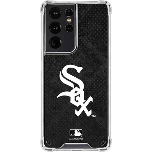 MLB Chicago White Sox Dark Wash Galaxy S21 Ultra 5G Clear Case
