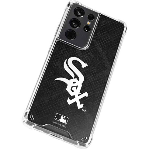 MLB Chicago White Sox Dark Wash Galaxy S21 Ultra 5G Clear Case