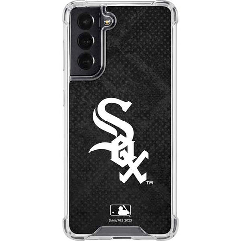 MLB Chicago White Sox Dark Wash Galaxy S22 Clear Case