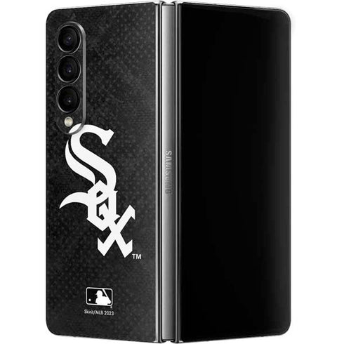 MLB Chicago White Sox Dark Wash Galaxy Z Fold4 5G Skin