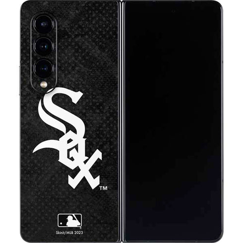 MLB Chicago White Sox Dark Wash Galaxy Z Fold4 5G Skin