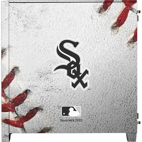 MLB Chicago White Sox Game Ball Corsair 4000D Tempered Glass Mid-Tower ATX Case Skin