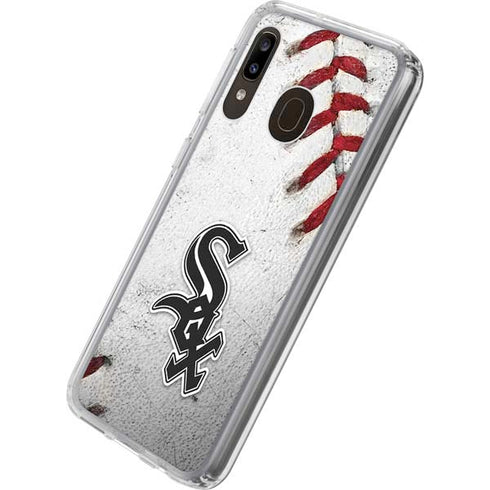 MLB Chicago White Sox Game Ball Galaxy A20 Clear Case