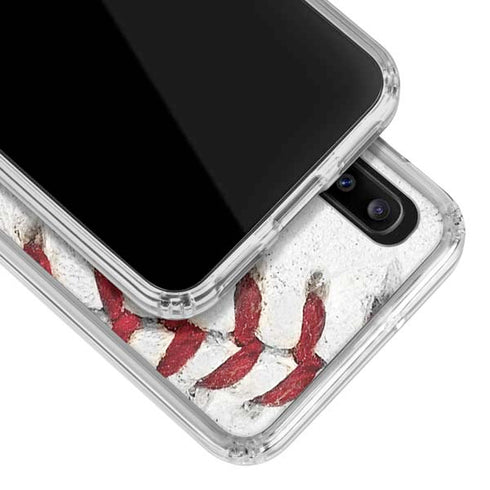 MLB Chicago White Sox Game Ball Galaxy A20 Clear Case