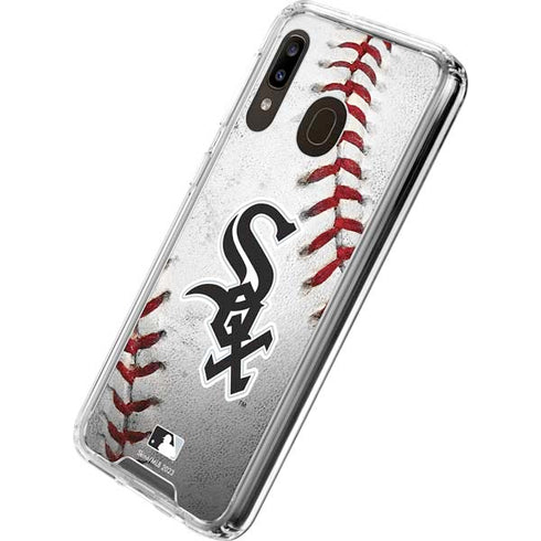 MLB Chicago White Sox Game Ball Galaxy A30 Clear Case