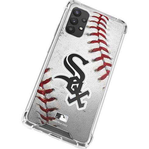 MLB Chicago White Sox Game Ball Galaxy A32 5G Clear Case