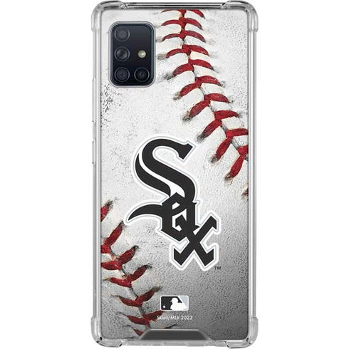 MLB Chicago White Sox Game Ball Galaxy A51 5G Clear Case