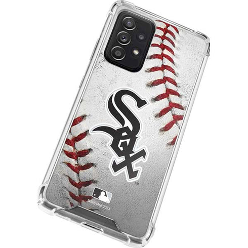 MLB Chicago White Sox Game Ball Galaxy A52 5G Clear Case