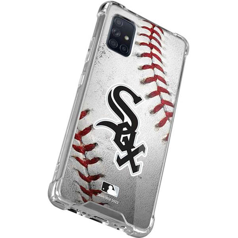 MLB Chicago White Sox Game Ball Galaxy A71 5G Clear Case