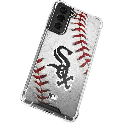 MLB Chicago White Sox Game Ball Galaxy S21 FE Clear Case