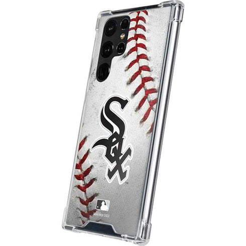 MLB Chicago White Sox Game Ball Galaxy S22 Ultra Clear Case