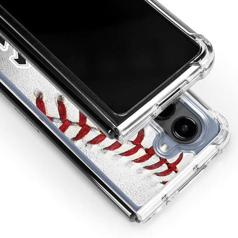 MLB Chicago White Sox Game Ball Galaxy Z Fold5 5G Clear Case
