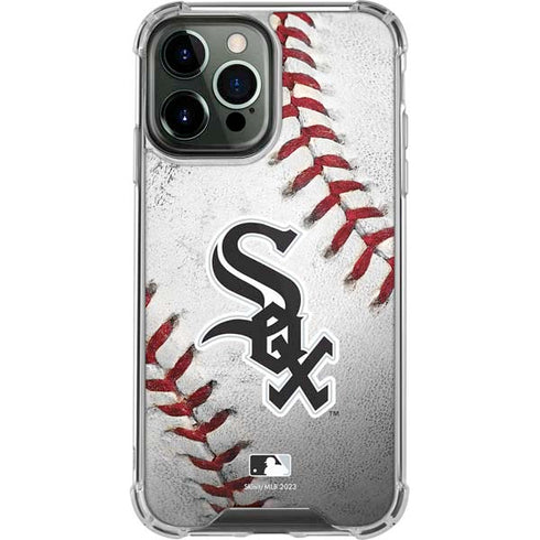 MLB Chicago White Sox Game Ball iPhone 15 Pro Max Clear Case