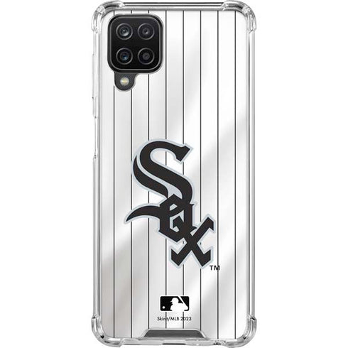 MLB Chicago White Sox Home Jersey Galaxy A12 Clear Case