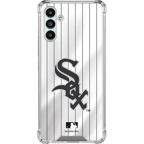 MLB Chicago White Sox Home Jersey Galaxy A13 5G Clear Case