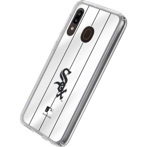 MLB Chicago White Sox Home Jersey Galaxy A20 Clear Case