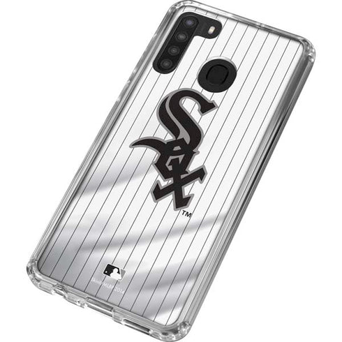 MLB Chicago White Sox Home Jersey Galaxy A21 Clear Case