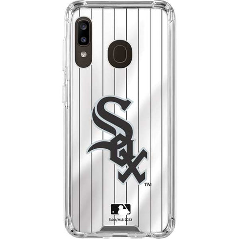 MLB Chicago White Sox Home Jersey Galaxy A30 Clear Case