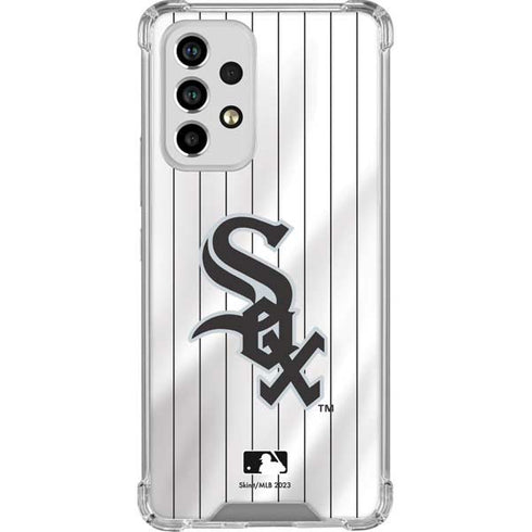 MLB Chicago White Sox Home Jersey Galaxy A33 5G Clear Case