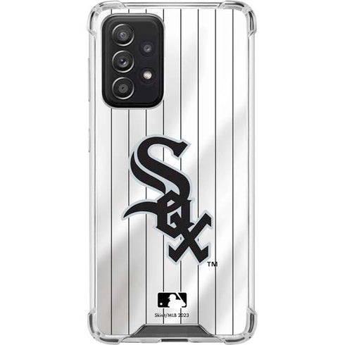 MLB Chicago White Sox Home Jersey Galaxy A52 5G Clear Case
