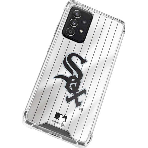 MLB Chicago White Sox Home Jersey Galaxy A52 5G Clear Case