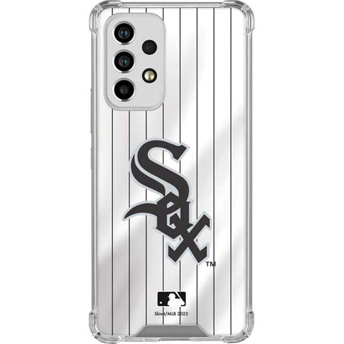 MLB Chicago White Sox Home Jersey Galaxy A53 5G Clear Case