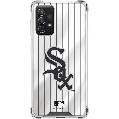 MLB Chicago White Sox Home Jersey Galaxy A72 5G Clear Case