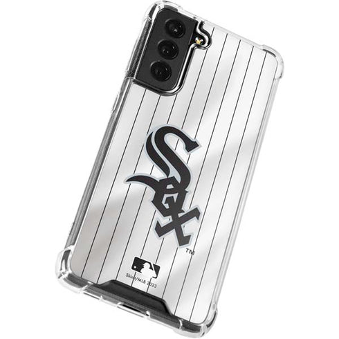 MLB Chicago White Sox Home Jersey Galaxy S21 FE Clear Case