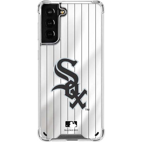 MLB Chicago White Sox Home Jersey Galaxy S21 Plus 5G Clear Case
