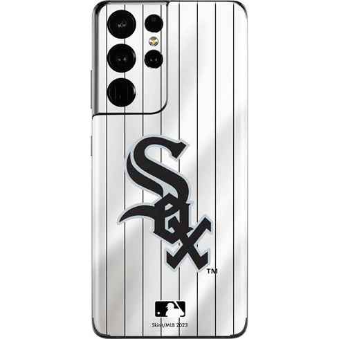 MLB Chicago White Sox Home Jersey Galaxy S21 Ultra 5G Skin