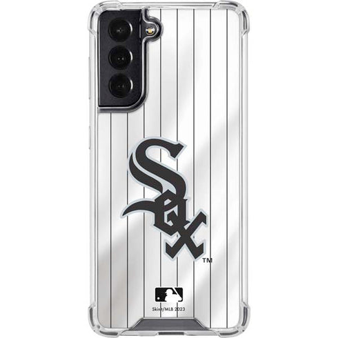 MLB Chicago White Sox Home Jersey Galaxy S22 Clear Case