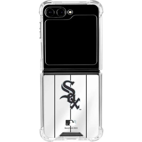 MLB Chicago White Sox Home Jersey Galaxy Z Flip5 5G Clear Case