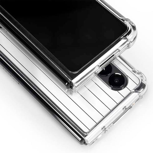 MLB Chicago White Sox Home Jersey Galaxy Z Fold4 5G Clear Case