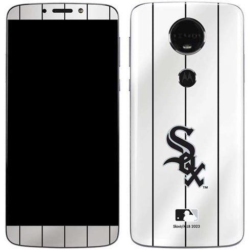 MLB Chicago White Sox Home Jersey Moto E5 Plus Skin